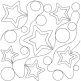 Stars and Circles End-to-End Quilting | Machine Embroidery Designs by JuJu