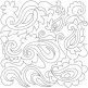 Paisley 3 End-to-End Quilting | Machine Embroidery Designs by JuJu
