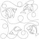 Ocean Splendor End-to-End Quilting Design | Machine Embroidery Designs by JuJu