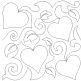 Hearts Leaves Swirls End-to-End Quilting | Machine Embroidery Designs by JuJu