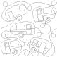 Vintage Campers End-to-End Quilting Design | Machine Embroidery Designs by JuJu
