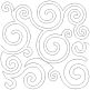 Swirly Curly End-to-End Quilting Design | Machine Embroidery Designs by JuJu