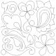 Flower Power Paisley 2 End-to-End Quilting Design | Machine Embroidery Designs by JuJu