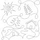 Cabin Trees Woods End-to-End Quilting Design | Machine Embroidery Designs by JuJu
