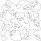 Strawberries End-to-End Quilting | Machine Embroidery Designs by JuJu