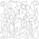 Daffodils End-to-End Quilting | Machine Embroidery Designs by JuJu