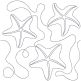 Starfish End-to-End Quilting | Machine Embroidery Designs by JuJu