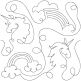 Unicorns End-to-End Quilting | Machine Embroidery Designs by JuJu