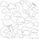 Airplanes End-to-End Quilting | Machine Embroidery Designs by JuJu