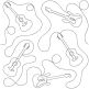 Guitars End-to-End Quilting | Machine Embroidery Designs by JuJu