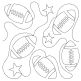 All Star Football End-to-End Quilting | Machine Embroidery Designs by JuJu