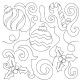 Christmas Decorations End-to-End Quilting | Machine Embroidery Designs by JuJu