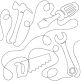 Tool Time End-to-End Quilting | Machine Embroidery Designs by JuJu