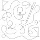 Golf End-to-End Quilting | Machine Embroidery Designs by JuJu