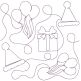 Birthday End-to-End Quilting | Machine Embroidery Designs by JuJu