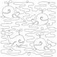 Whales End-to-End Quilting | Machine Embroidery Designs by JuJu
