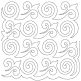 Curly Q End-to-End Quilting | Machine Embroidery Designs by JuJu