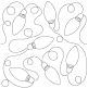 Christmas Lights End-to-End Quilting | Machine Embroidery Designs by JuJu