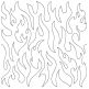 Stipple Flame End-to-End Quilting | Machine Embroidery Designs by JuJu