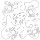 Crabs End-to-End Quilting | Machine Embroidery Designs by JuJu