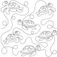 Sea Turtles End-to-End Quilting | Machine Embroidery Designs by JuJu