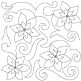 Poinsettia End-to-End Quilting | Machine Embroidery Designs by JuJu