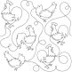 Chickens End-to-End Quilting | Machine Embroidery Designs by JuJu