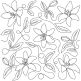 Tiger Lilies End-to-End Quilting | Machine Embroidery Designs by JuJu