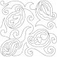 Paisley 5 End-to-End Quilting | Machine Embroidery Designs by JuJu