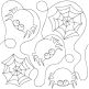 Halloween Spider End-to-End Quilting | Machine Embroidery Designs by JuJu