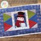 In The Hoop Modular Snowman Placemat Project