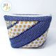 Top Zippered Stripes Bag by Oma's Place