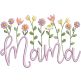 Mama Heirloom Garden Satin Embroidery Design | Machine Embroidery Designs by JuJu