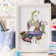 Floral Sewing Machines 1 Embroidery Set