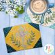 In The Hoop Elegant Cross Mug Rug Project | Machine Embroidery Designs by JuJu