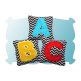 Alphabet Beanbags In The Hoop | Machine Embroidery Designs by JuJu