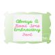 Always A Good Time Embroidery Font | Machine Embroidery Designs by JuJu