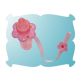 Flower and Ladybug Bottle Leash | Machine Embroidery Designs by JuJu