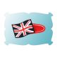 British Flag Snap Clip Mini In The Hoop | Machine Embroidery Designs by JuJu