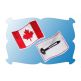 Canadian Flag Snap Clip Mini In The Hoop | Machine Embroidery Designs by JuJu