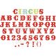 Circus Embroidery Font | Machine Embroidery Designs by JuJu