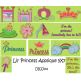 Lil Princess Applique Machine Embroidery Designs by JuJu