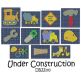 "Under Construction" | Machine Embroidery Designs by JuJu
