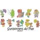 Sunbonnets at Play Machine Embroidery Designs by JuJu
