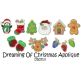 Dreaming of Christmas Applique Machine Embroidery Designs by JuJu 

