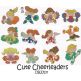 Cute Cheerleaders Machine Embroidery Designs by JuJu