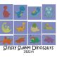 Simply Sweet Dinosaurs Machine Embroidery Designs by JuJu