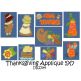 Thanksgiving Applique Machine Embroidery Designs by JuJu  