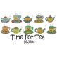 Time for Tea Machine Embroidery Designs by JuJu