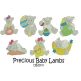 Precious Baby Lambs Machine Embroidery Designs by JuJu